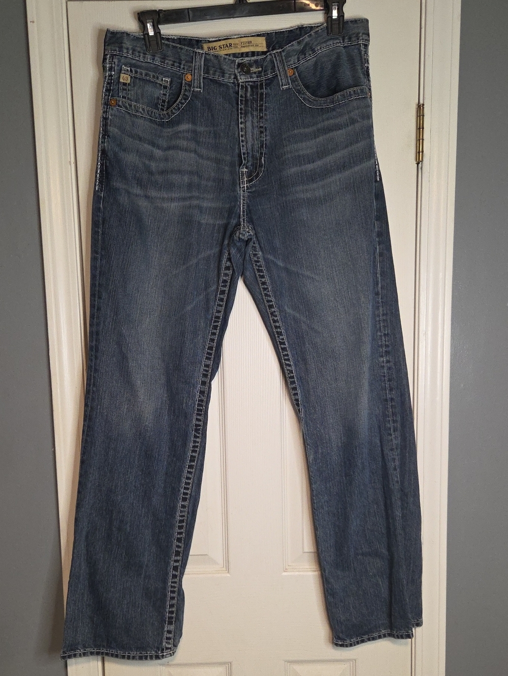 Big Star Bootcut Jeans in Medium Blue Wash 36x32